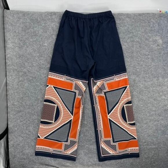 Rosetta Getty Pants Geometric wide-leg high-rise crepe trousers Size 4 - Picture 3 of 8